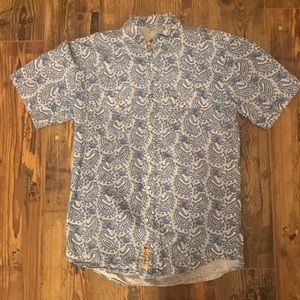 ‘Larry Mayan’ paisley pearl snap dress shirt